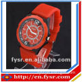 New promotion silicone quartz watches, japan movt